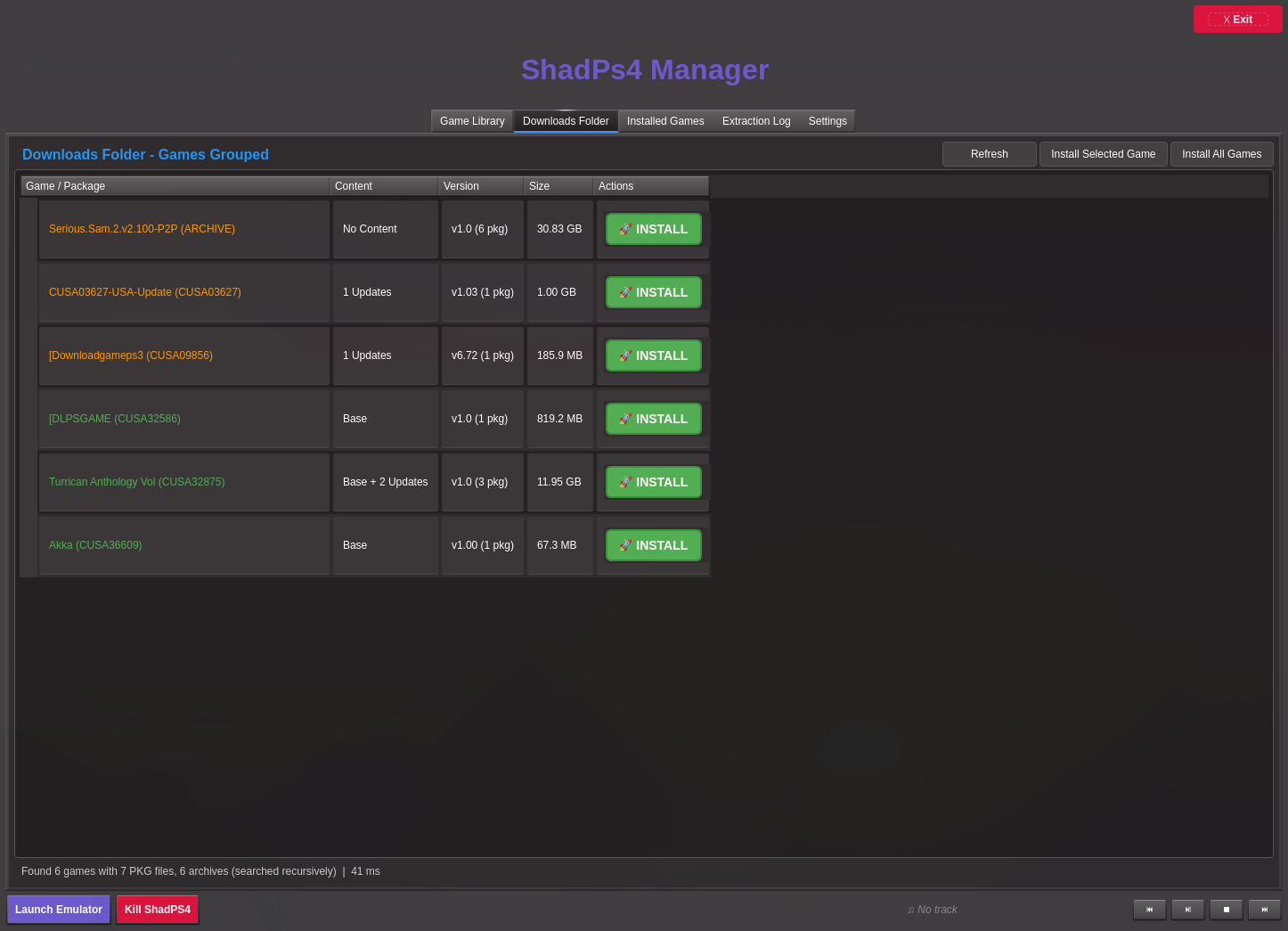 ShadPs4Manager Package Details